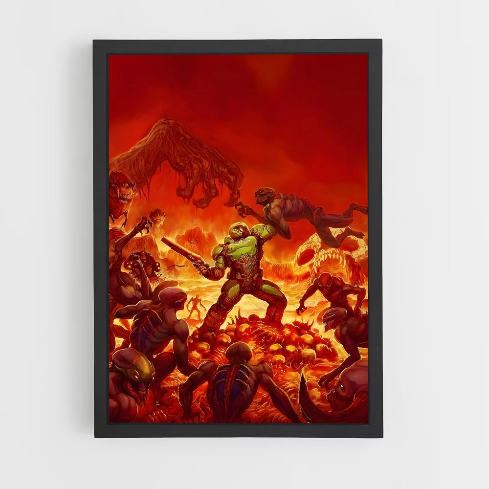 doom-3 cadre Noir