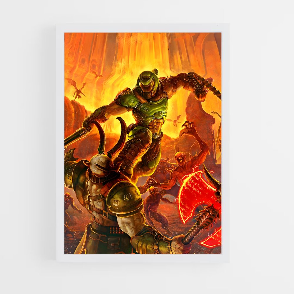 doom-5 cadre Blanc