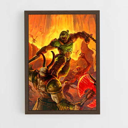 doom-5 cadre Bois foncé