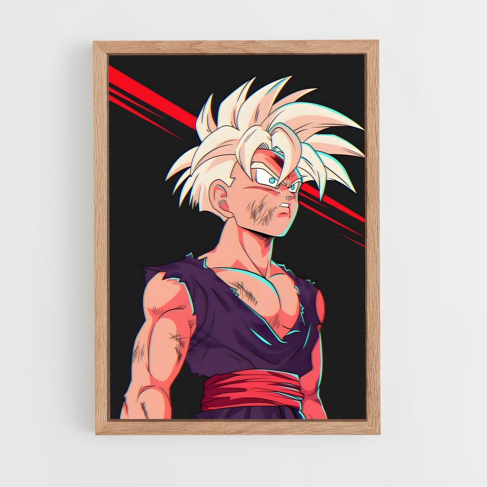 dragon-ball-1 cadre Bois clair