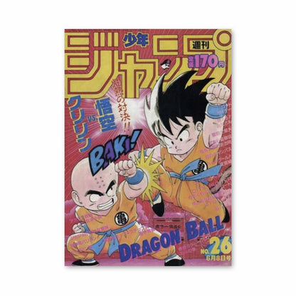 Póster Krilin vs Goku