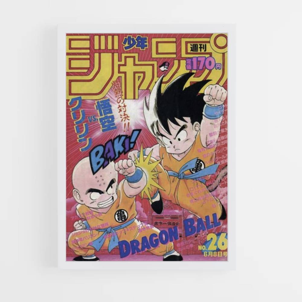 Póster Krilin vs Goku