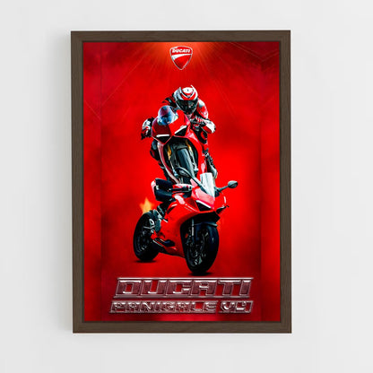 ducati-2 cadre Bois foncé