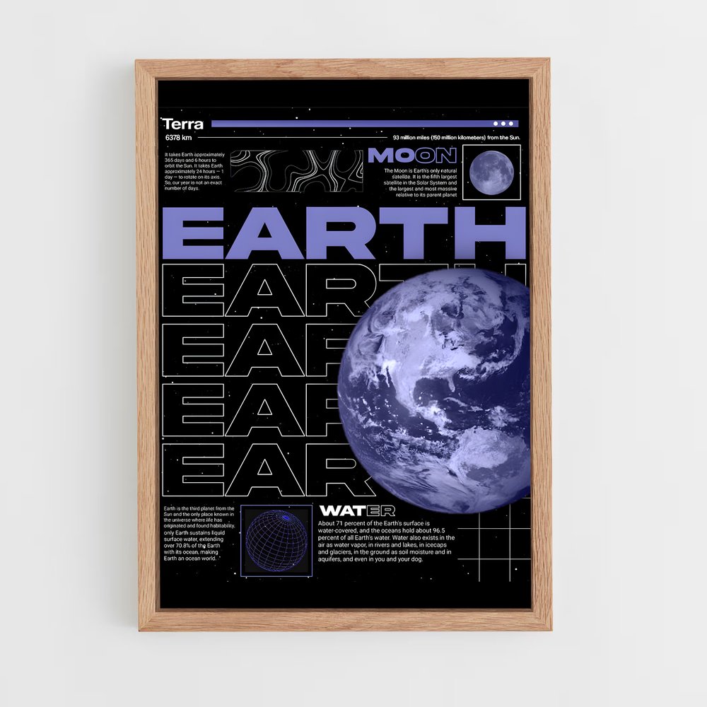 earth-10 cadre Bois clair