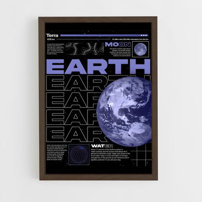 earth-10 cadre Bois foncé