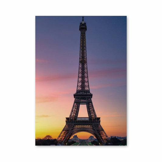 Poster Tour Eiffel Ciel Violet