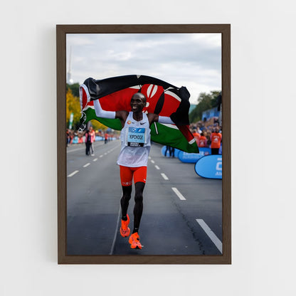 eliud-kipchoge-6 cadre Bois foncé