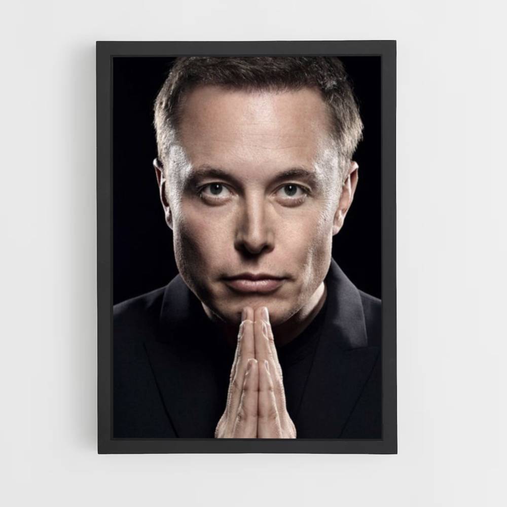 Póster Retrato de Elon Musk