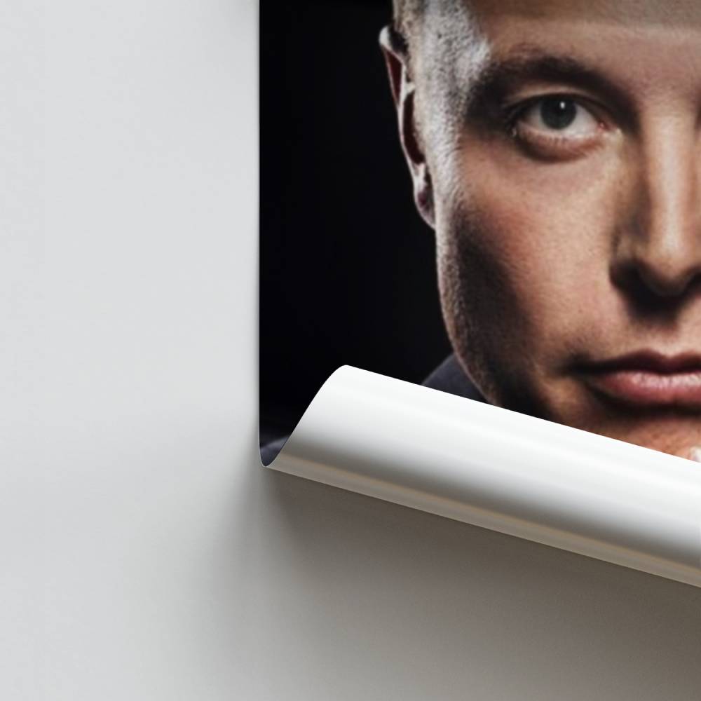 Póster Retrato de Elon Musk