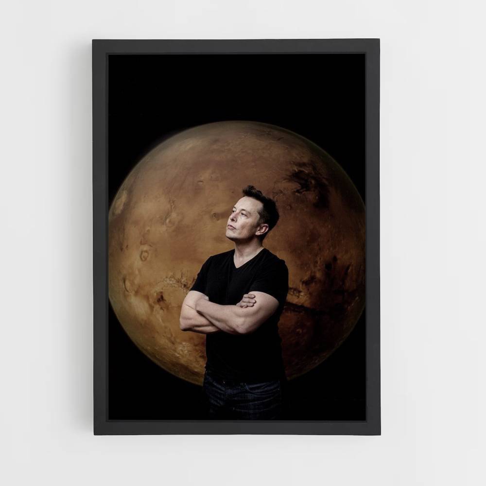 Póster Marcha de Elon Musk