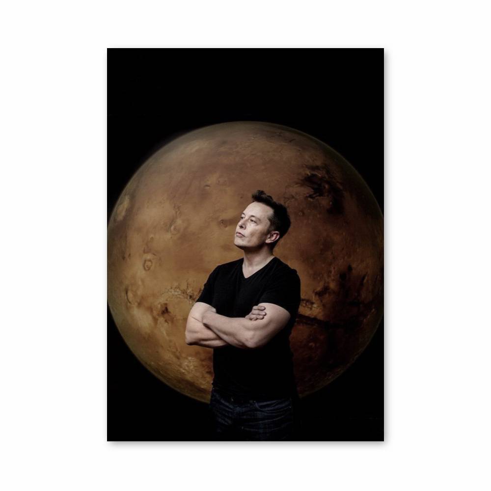 Poster Elon Musk Mars