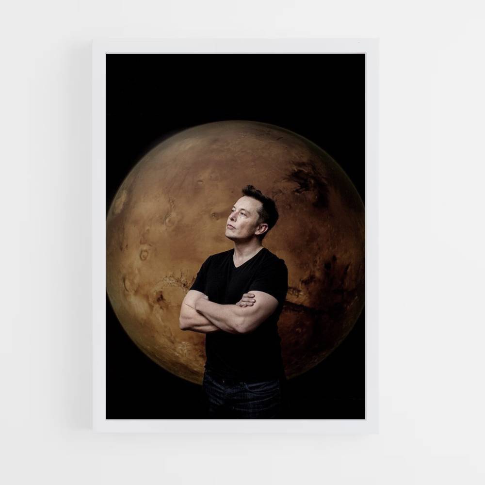 Póster Marcha de Elon Musk