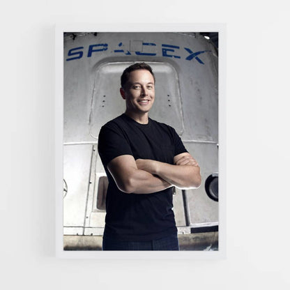 Póster Space X Elon Musk