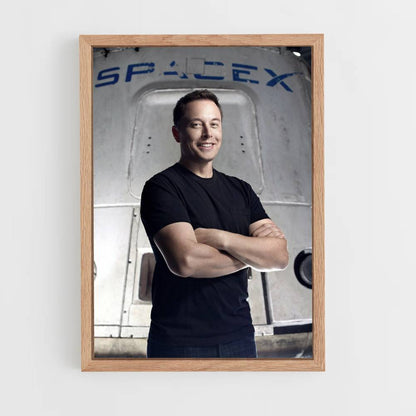 Póster Space X Elon Musk