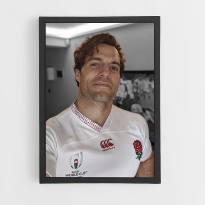 Póster Henry Cavill Inglaterra Rugby