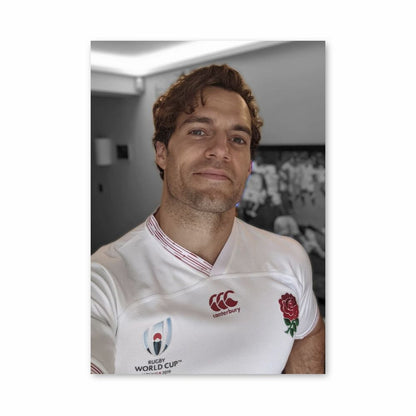 Póster Henry Cavill Inglaterra Rugby