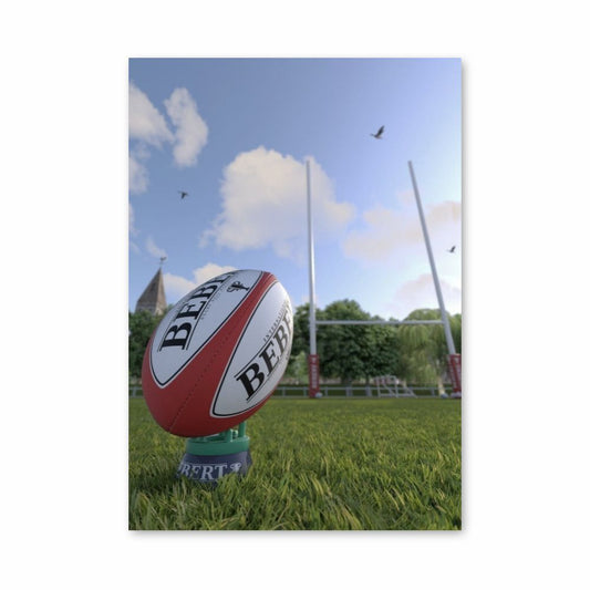 Pelota de rugby de Inglaterra Póster