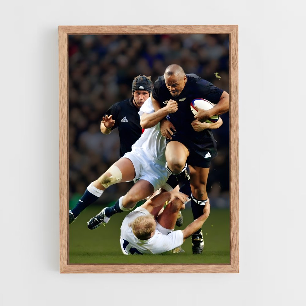england-rugby-5 cadre Bois clair
