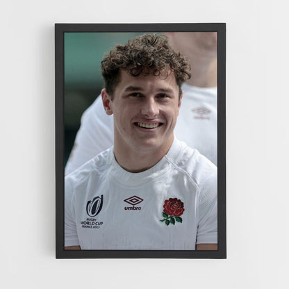 Retrato de rugby de Inglaterra Póster