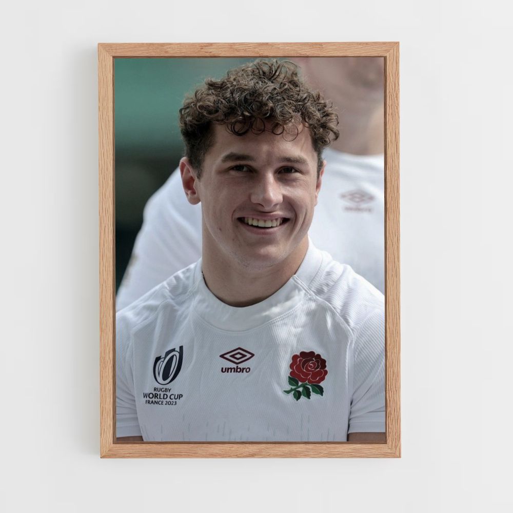 Retrato de rugby de Inglaterra Póster