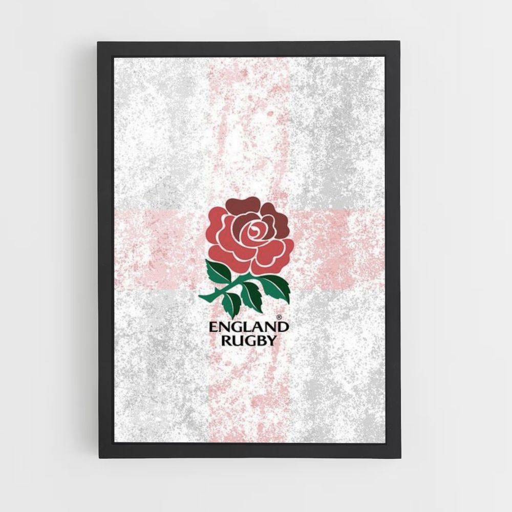 Logotipo de rugby de Inglaterra Póster