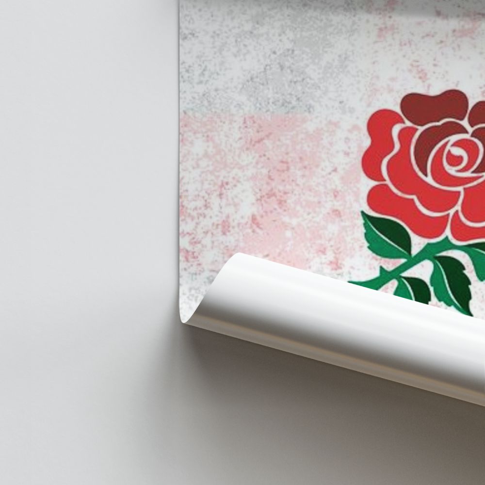 Logotipo de rugby de Inglaterra Póster