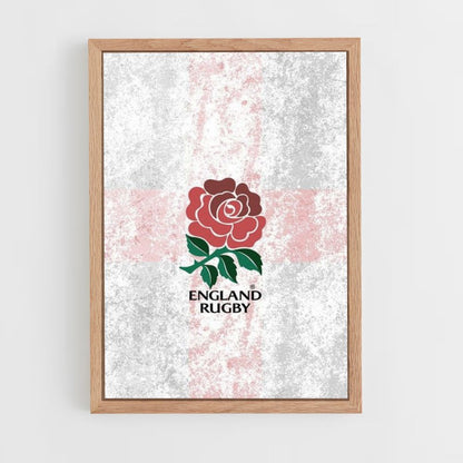 Logotipo de rugby de Inglaterra Póster