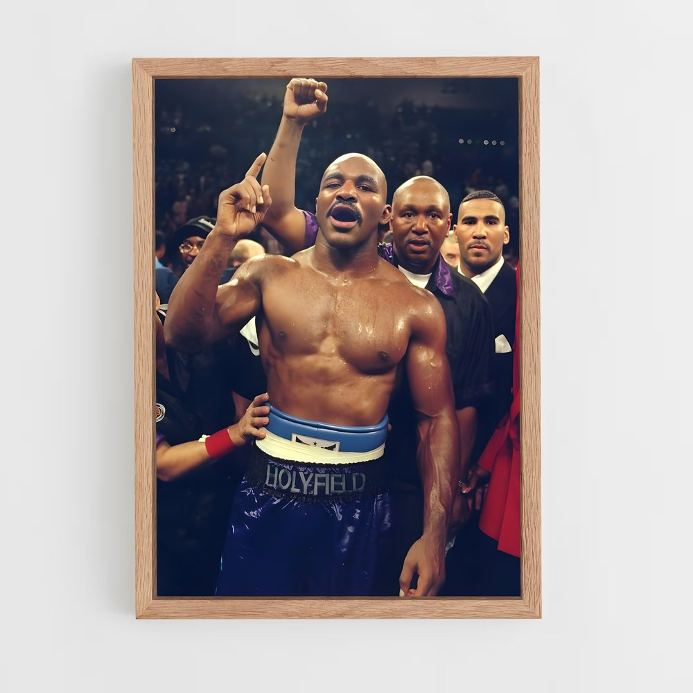 evender-holyfield-3 cadre Bois clair