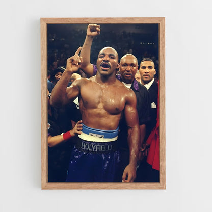 evender-holyfield-3 cadre Bois clair