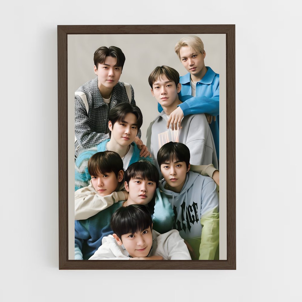 exo-3 cadre Bois foncé