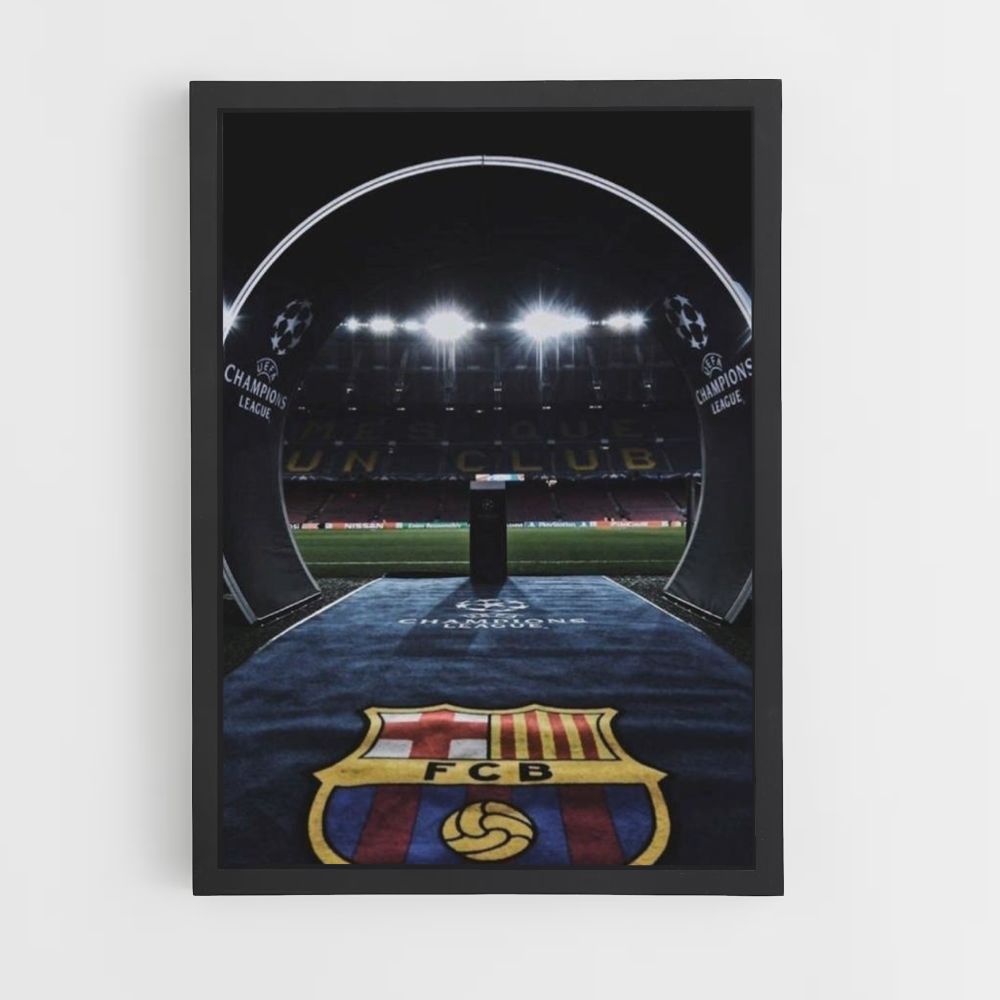 Cartel Liga de Campeones del FC Barcelona