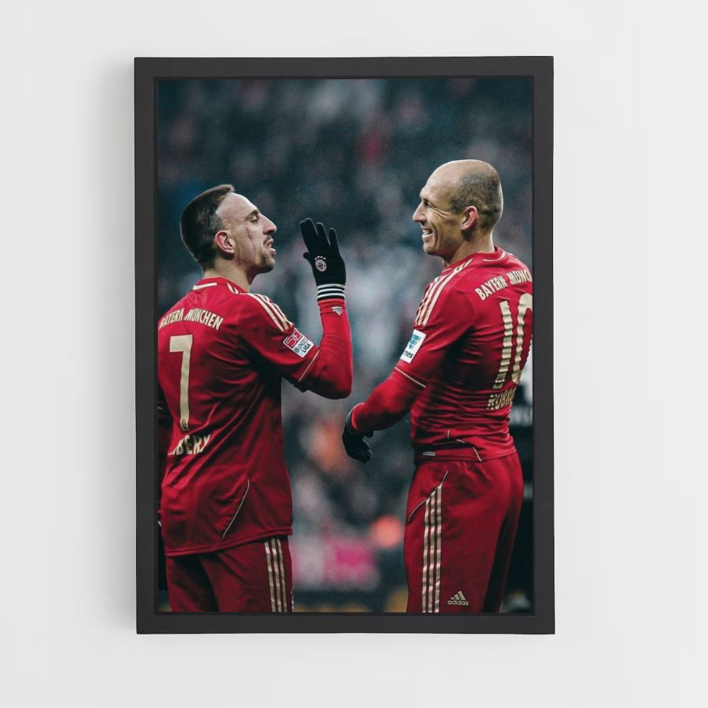 Póster Bayern Munich Rojo