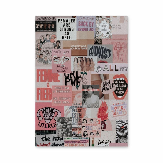 Collage feminista Póster