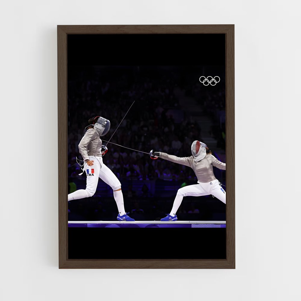 fencing-1 cadre Bois foncé