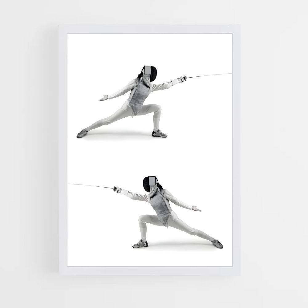 fencing-6 cadre Blanc