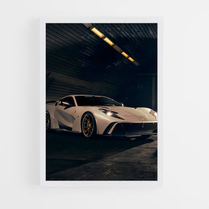 ferrari-1 cadre Blanc