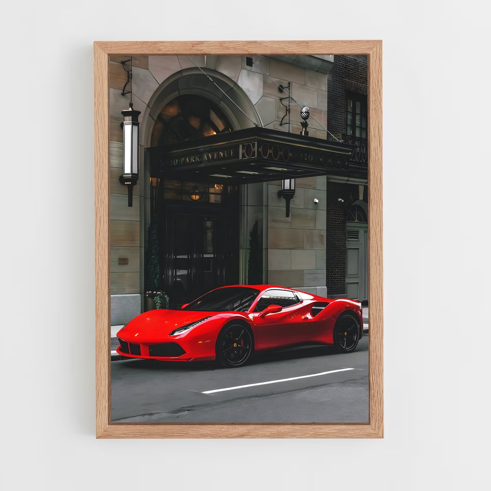 ferrari-7 cadre Bois clair