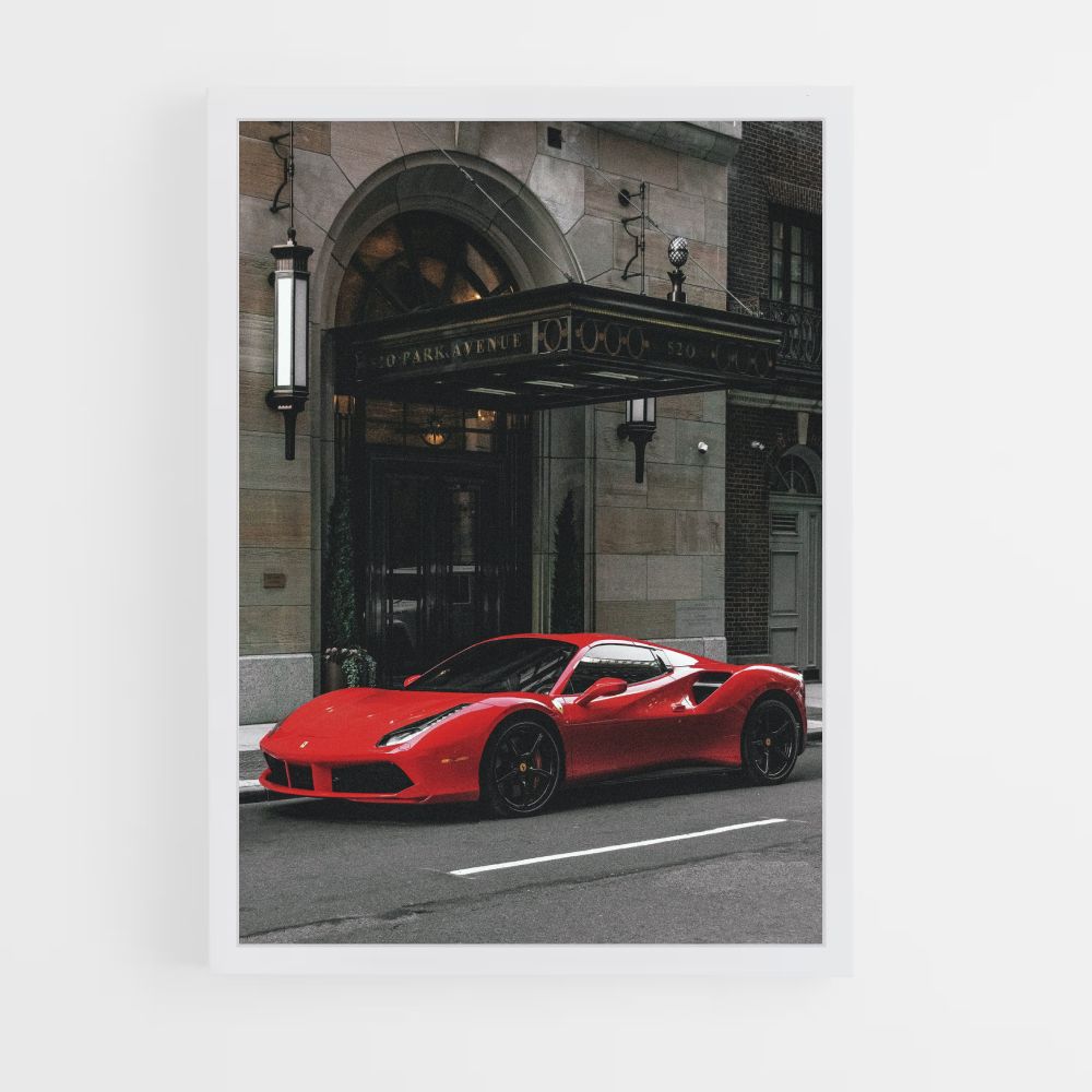 Póster F488 rojo