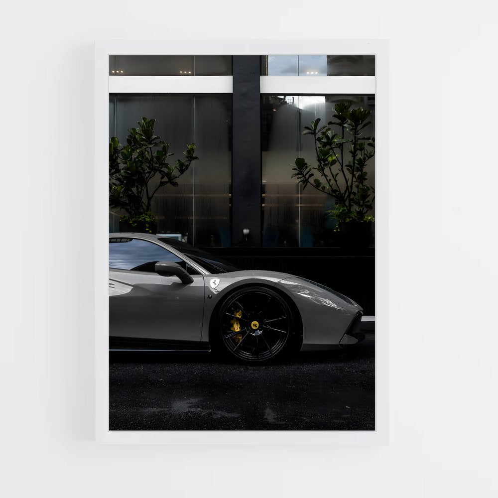 ferrari-8 cadre Blanc