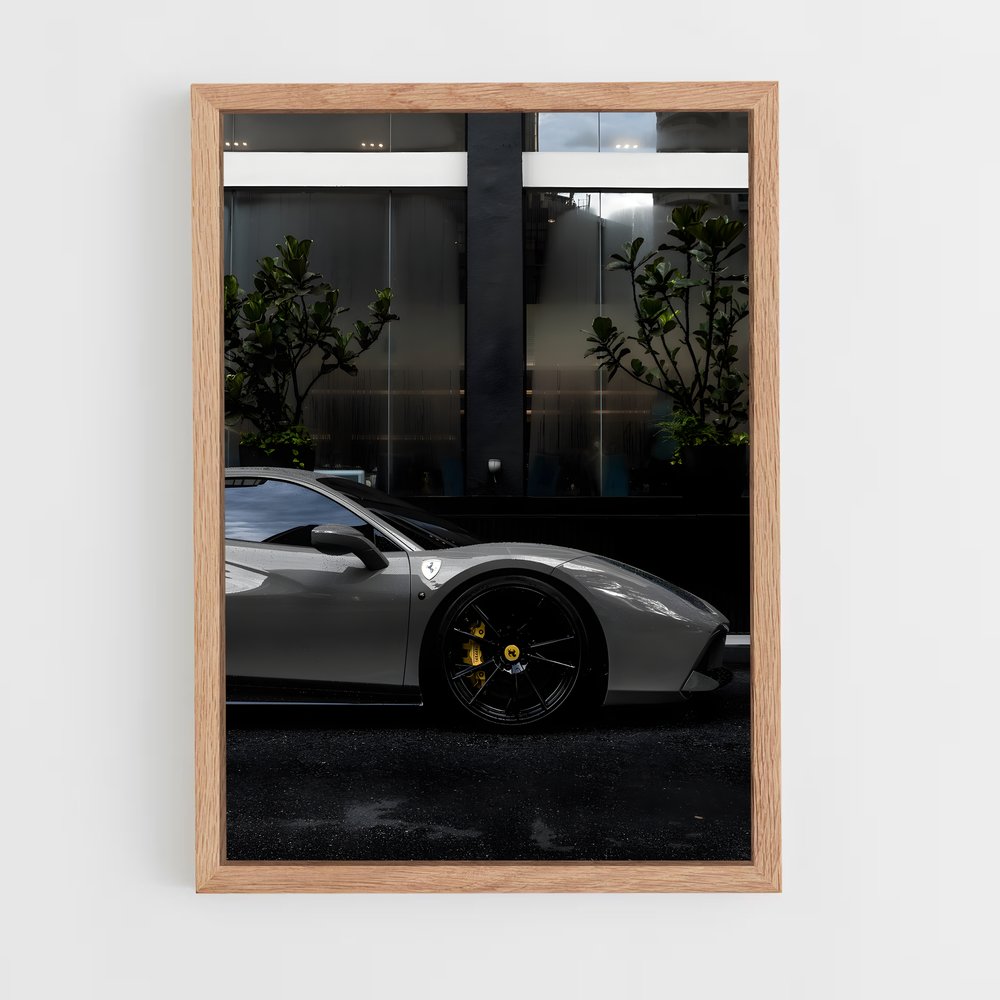 ferrari-8 cadre Bois clair