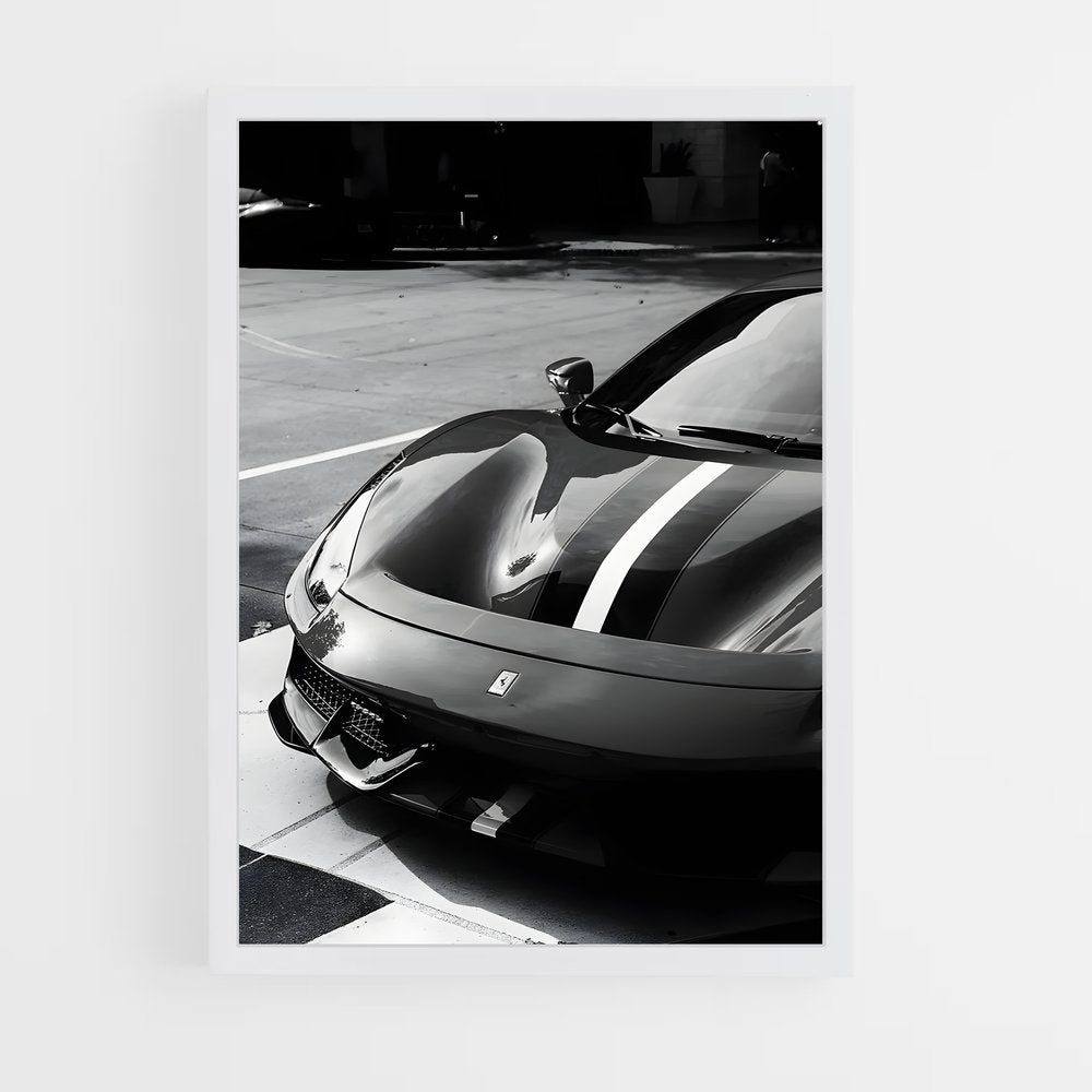 ferrari-9 cadre Blanc