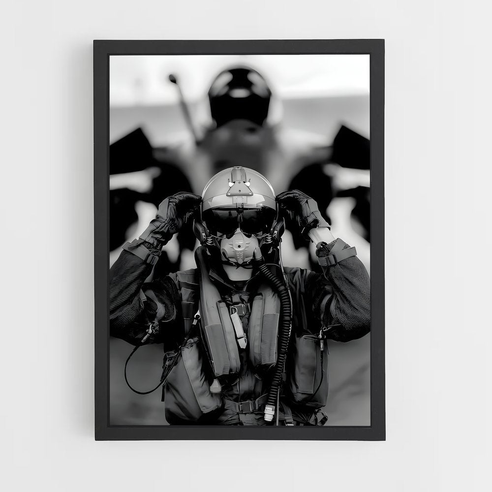 fighter-pilot-4 cadre Noir