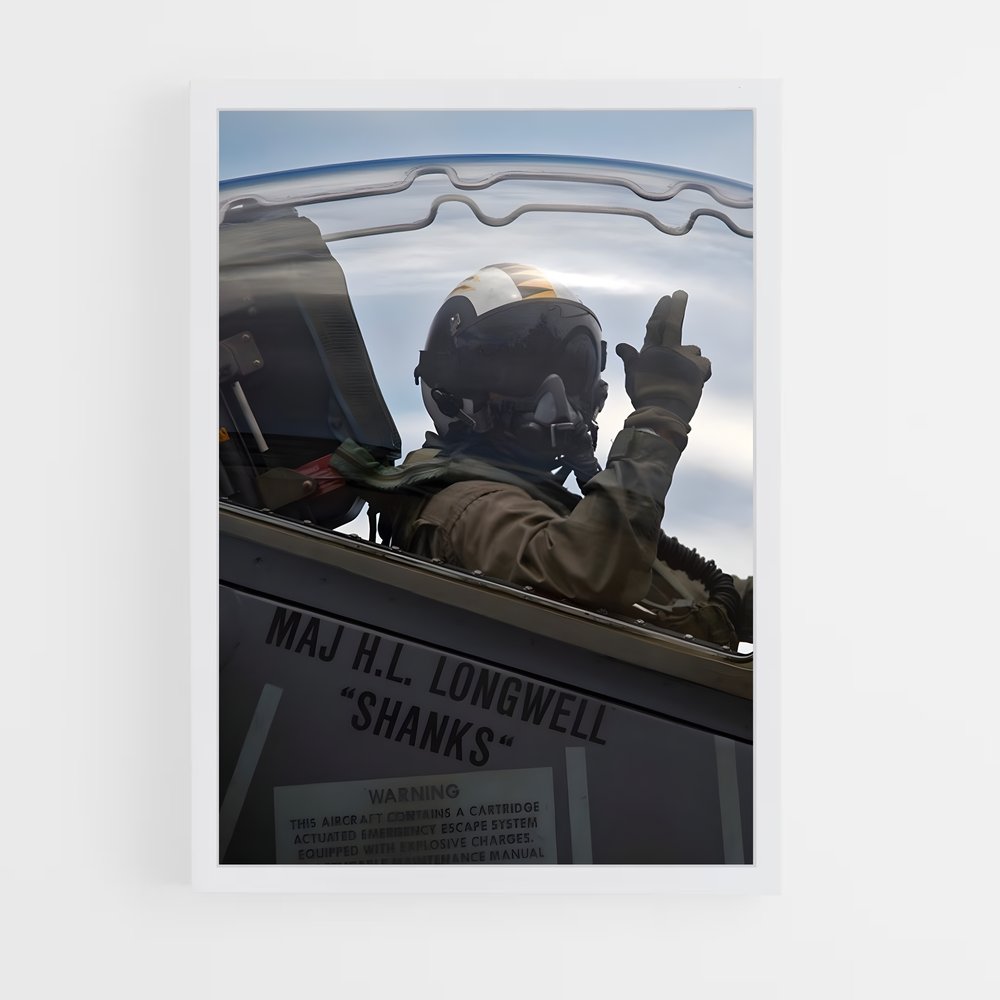 fighter-pilot-6 cadre Blanc