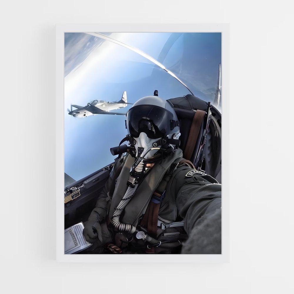 fighter-pilot-7 cadre Blanc