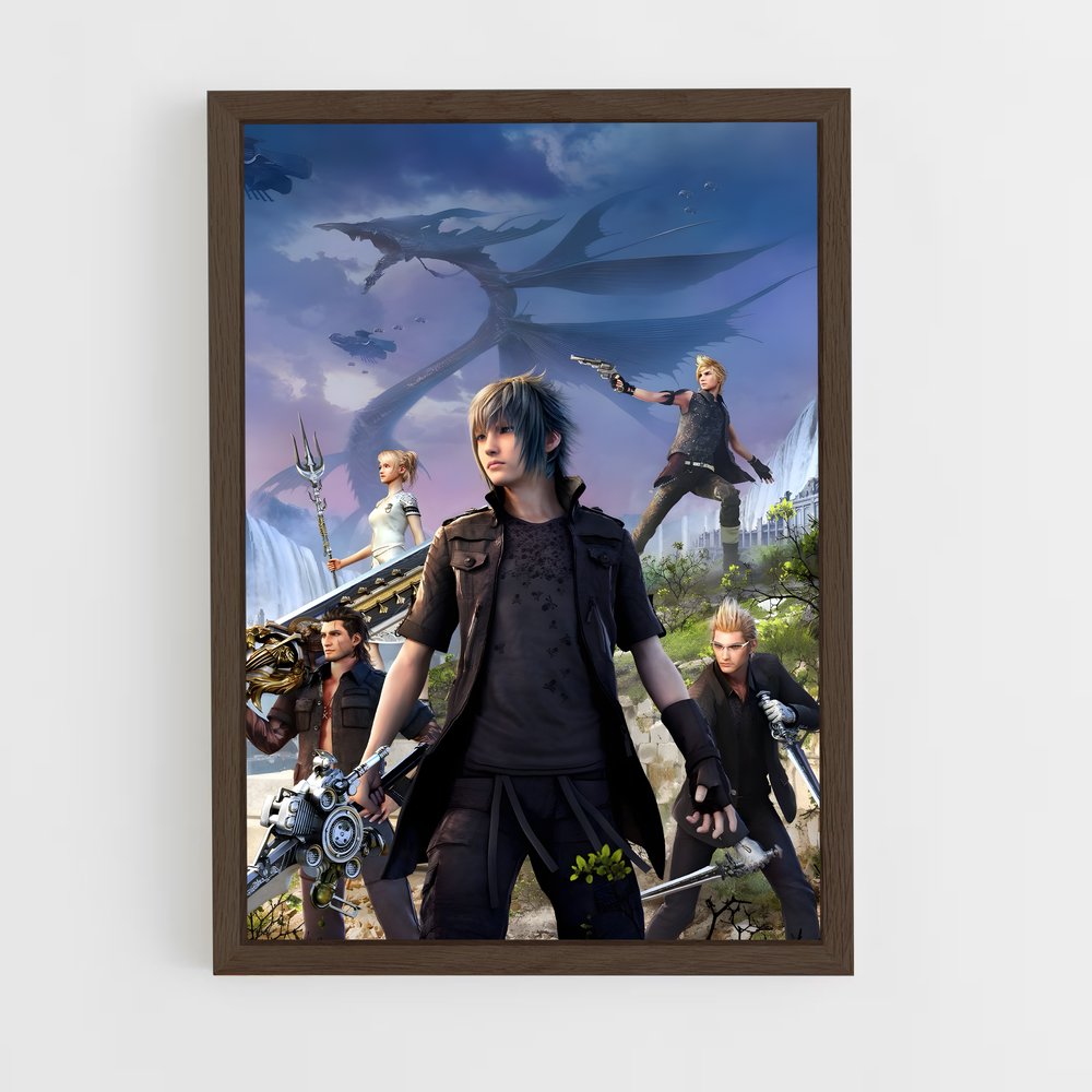 final-fantasy-14 cadre Bois foncé