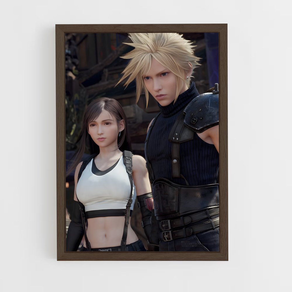 final-fantasy-2 cadre Bois foncé