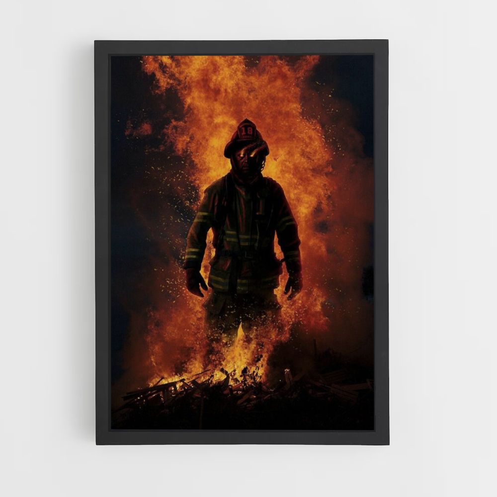 Bombero Fuego Póster