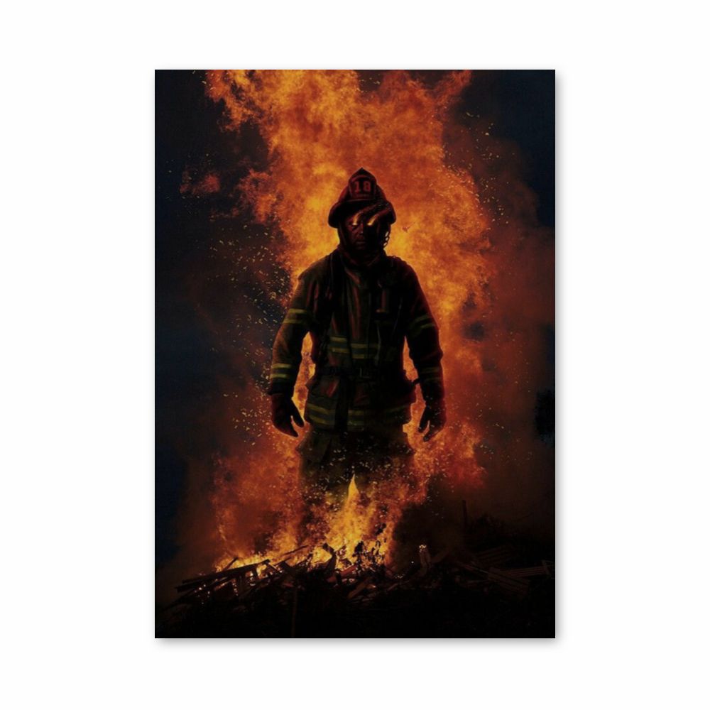 Bombero Fuego Póster