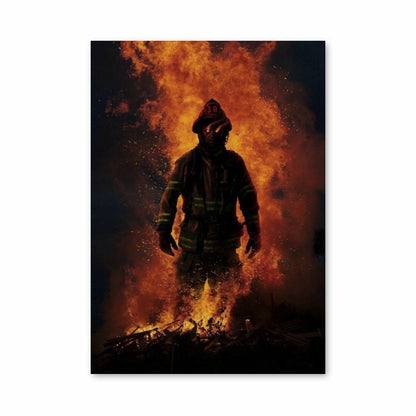 Bombero Fuego Póster