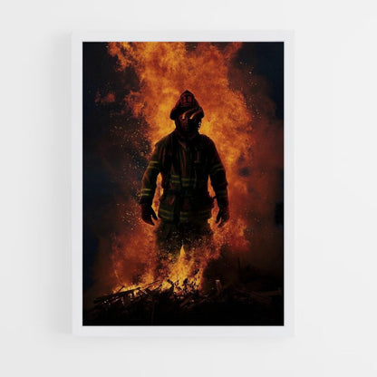 Bombero Fuego Póster